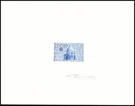 N°1676/77 Europa France 1971, avec une paires d'épreuves