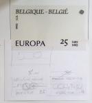 BELGIQUE Maquette en plusieurs étapes du timbre Europa