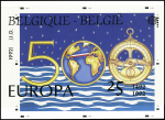 BELGIQUE Maquette en plusieurs étapes du timbre Europa
