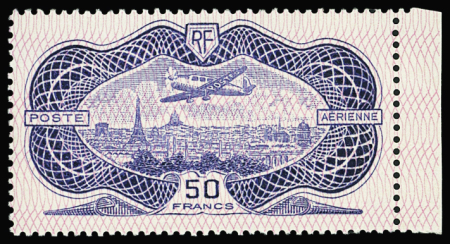 N°15 50f Burelé, neuf **, TB