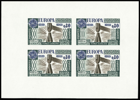ANDORRE n°253/54 Europa 1976, la paire non dentelé