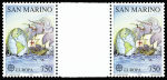 SAINT-MARIN n°1508/09, Europa San Marino 1992, "Découverte