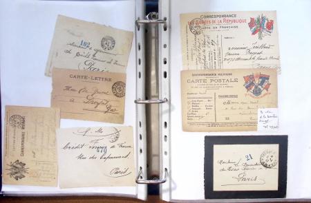 1914 - 1918, collection de 434 plis militaires en