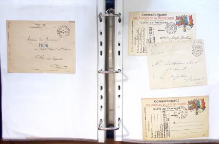 1914 - 1918, collection de 434 plis militaires en