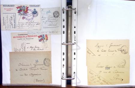 1914 - 1918, collection de 434 plis militaires en