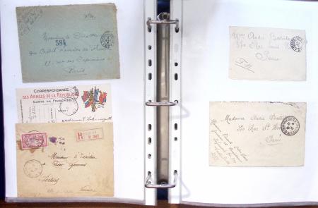 1914 - 1918, collection de 434 plis militaires en