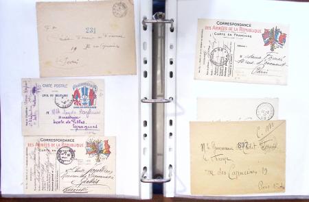 1914 - 1918, collection de 434 plis militaires en