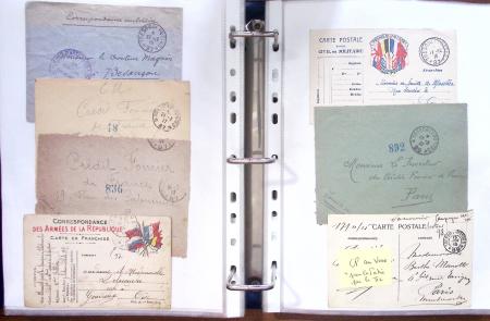 1914 - 1918, collection de 434 plis militaires en