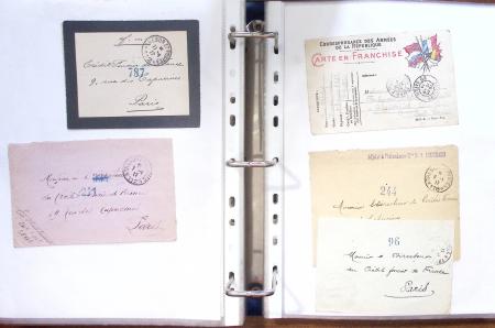 1914 - 1918, collection de 434 plis militaires en