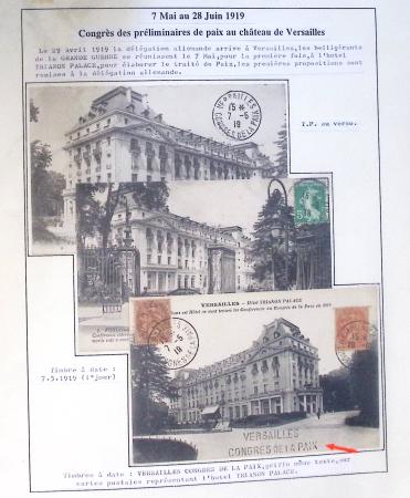 1919, Les traités de Paix de Versailles. Collection