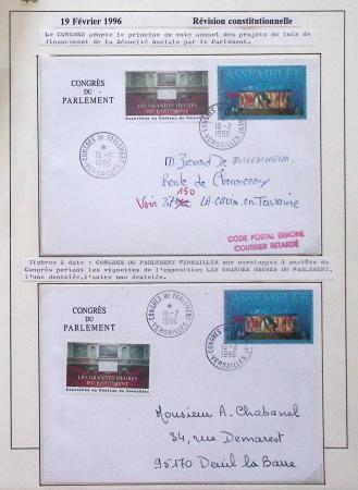 1906-2024, Importante collection de 269 plis sur les