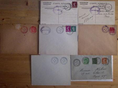 1906-2024, Importante collection de 269 plis sur les