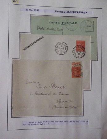 1906-2024, Importante collection de 269 plis sur les