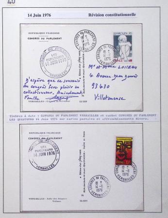 1906-2024, Importante collection de 269 plis sur les