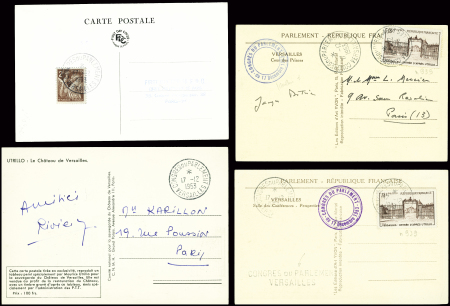 1953, Lot de 25 plis de l'élection de René Coty (17