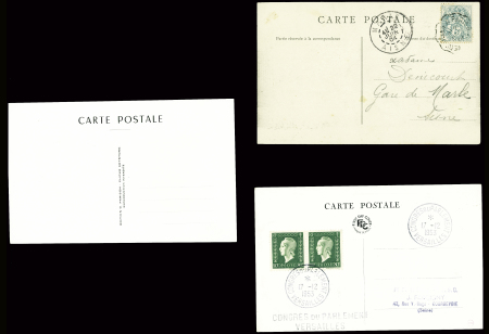 1953, Lot de 25 plis de l'élection de René Coty (17