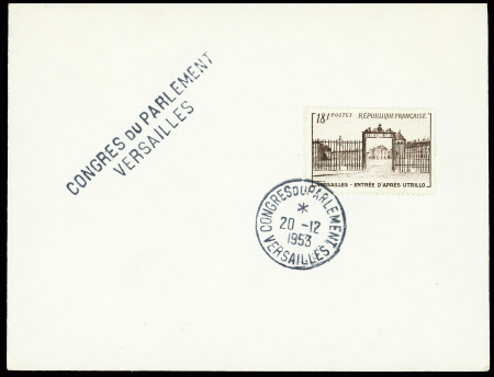 1953, Lot de 25 plis de l'élection de René Coty (17