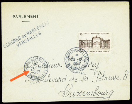 1953, Lot de 25 plis de l'élection de René Coty (17