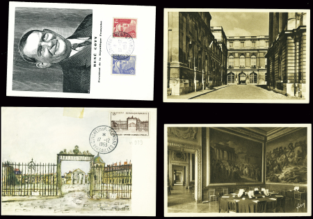 1953, Lot de 25 plis de l'élection de René Coty (17