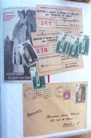 1914-1918 et 1935-1945. Ensemble de 744 plis de prisonniers