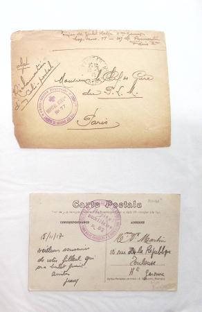 1914-18, 777 plis : commissions de gare, hopitaux temporaires,