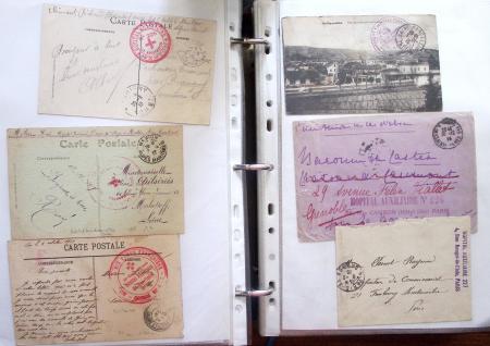 1914-18, 777 plis : commissions de gare, hopitaux temporaires,