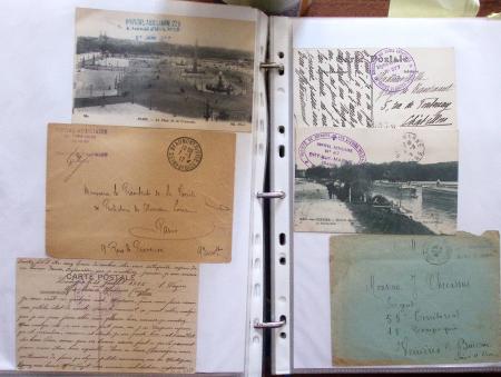 1914-18, 777 plis : commissions de gare, hopitaux temporaires,