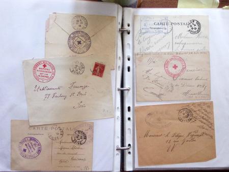 1914-18, 777 plis : commissions de gare, hopitaux temporaires,