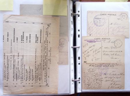 1914-18, 777 plis : commissions de gare, hopitaux temporaires,