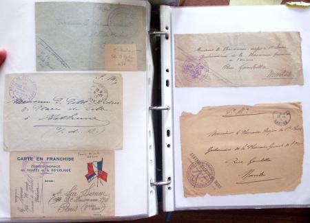 1914-18, 777 plis : commissions de gare, hopitaux temporaires,