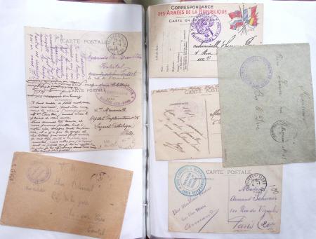 1914-18, 777 plis : commissions de gare, hopitaux temporaires,