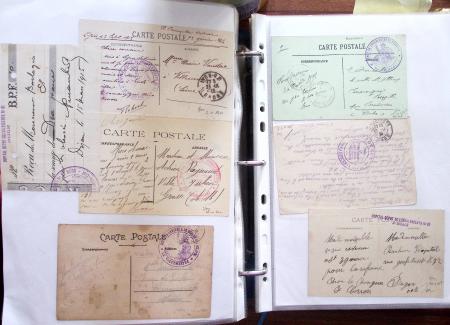 1914-18, 777 plis : commissions de gare, hopitaux temporaires,