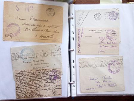 1914-18, 777 plis : commissions de gare, hopitaux temporaires,