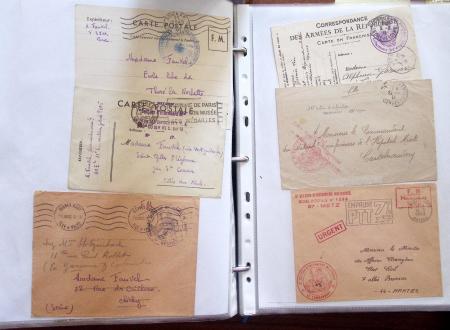 1914-18, 777 plis : commissions de gare, hopitaux temporaires,