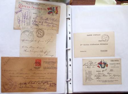 1914-18, 777 plis : commissions de gare, hopitaux temporaires,