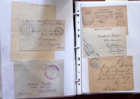 1914-18, 777 plis : commissions de gare, hopitaux temporaires,