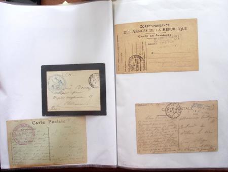1914-18, 777 plis : commissions de gare, hopitaux temporaires,