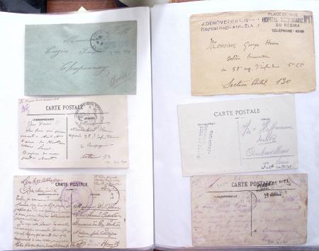 1914-18, 777 plis : commissions de gare, hopitaux temporaires,