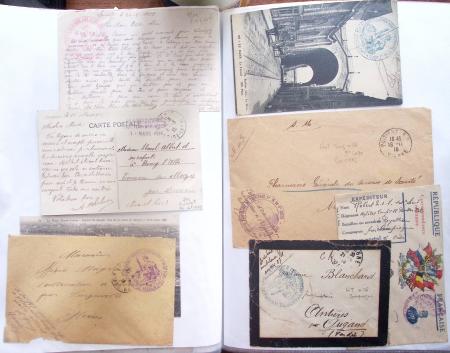 1914-18, 777 plis : commissions de gare, hopitaux temporaires,
