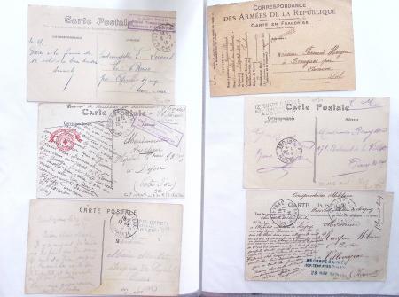 1914-18, 777 plis : commissions de gare, hopitaux temporaires,