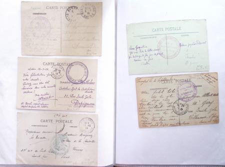 1914-18, 777 plis : commissions de gare, hopitaux temporaires,