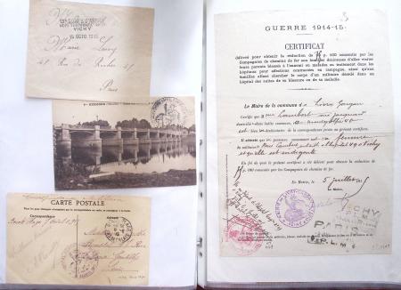 1914-18, 777 plis : commissions de gare, hopitaux temporaires,