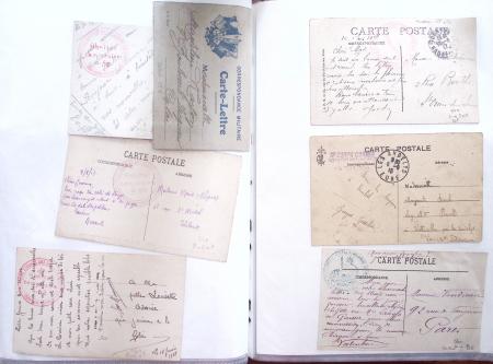 1914-18, 777 plis : commissions de gare, hopitaux temporaires,