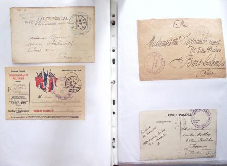 1914-18, 777 plis : commissions de gare, hopitaux temporaires,