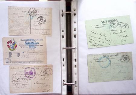 1914-18, 777 plis : commissions de gare, hopitaux temporaires,