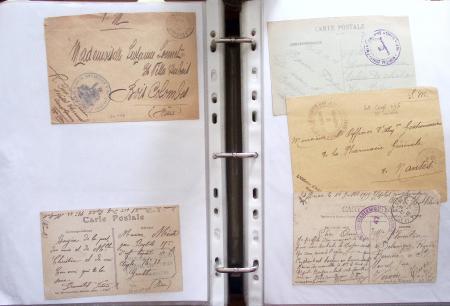 1914-18, 777 plis : commissions de gare, hopitaux temporaires,