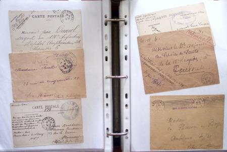 1914-18, 777 plis : commissions de gare, hopitaux temporaires,