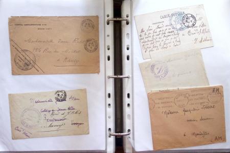 1914-18, 777 plis : commissions de gare, hopitaux temporaires,