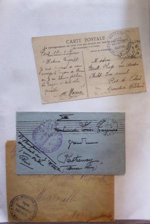 1914-18, 777 plis : commissions de gare, hopitaux temporaires,