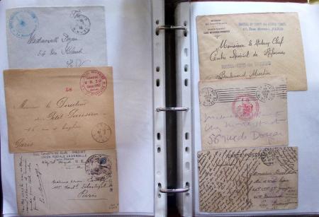 1914-18, 777 plis : commissions de gare, hopitaux temporaires,